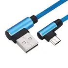 Fast Charging Game USB Cable 90 degree micro For Xiaomi Huawei Samsung Meizu LG Android Device