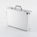 High quality custom hard aluminum abs silver attache case