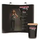 free standing display rack trade show display pop up wall display back drop banner stand