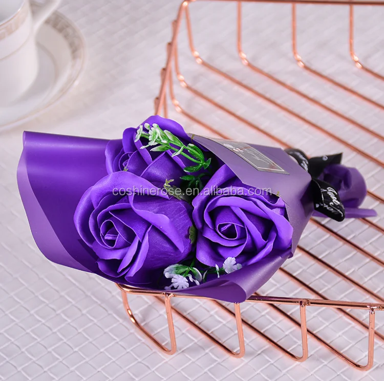 7 rose flower bouquet soap flower 520 valentine's day hot