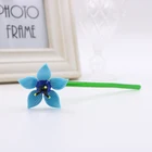 Colorful handmade glass craft glass dome with long-lasting long-stemmed flowers - murano glass flower branch