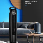 New models pp material tower fan with light led modem white color table stand fan