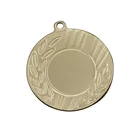 1mm Thickness Gold Plating Iron Olive Leaf Edge Medal