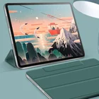 2020 Magnetic Buckles Frameless Ultra Slim Lightweight Tablet Cover Case for iPad Pro 12.9