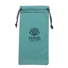 Custom Logo Printed Microfiber Sunglasses Glasses Eyeglasses Bag Pouch suede jewelry pouches
