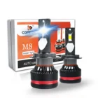 M8 12V LED Headlight 90W Super Bright OEM Waterproof IP68 CSP Chip Fan Cooling Car Led Headlamp Bulbs luz led para auto