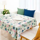 Reactive dyeing rectangle cotton and linen table cloth for home party wedding