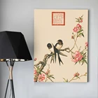 Fine art Chinese artwork bird and flower drawing wall painting art canvas prints