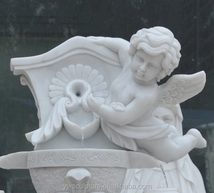 european marble three little angel boy fountains