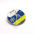 New Design Custom 3D Heart Shape Logo Metal Hard Enamels Badges Lapel Pins With Soft Butterfly Pin Clutch