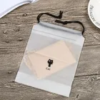Self-adhesive bag transparent matte clothing bag/printed packaging zipper bag