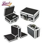 Professional Combination Fashion Double Sided Handgun Pistol 2 Lock Security Black Aluminum Gun Case