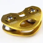 Retail Climbing Pulley Wholesale CE Standard Heart-shaped Tandem Double Wheel Pulley For Climbing