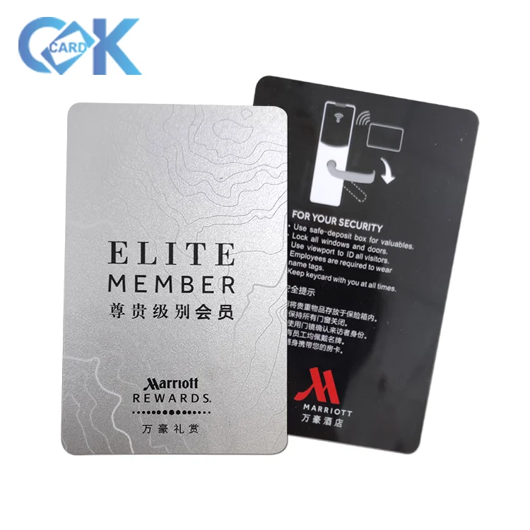 rfid smart key card hotel room card with customized printing