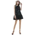 Design Dress 2020 Summer High Fashion Women Clothing Sleeveless Embroidery Design Casaul Dress ST0003