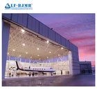 Multi function strong wind resistance steel structural hangar warehouse aeroshed