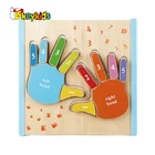 Best design educational wooden hand puzzles for kids W12F042