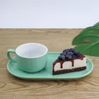 Ceramic Europe Luxury Teatime Creative Coffee Tea Cup and Larger Dessert Saucer Set