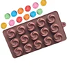 15 cavities vortex silicone cake mold wine candy chocolate non-stick home baking DIY tools easy to clean silicone mold