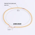 Custom Small Pearl Jewelry Birth Year Necklace
