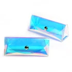 Shinetai Wholesale Lightweight Clear Soft Triangle PVC Sunglass Case Glasses Bag