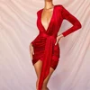 /product-detail/fashion-clothes-style-european-deep-v-neck-sexy-dresses-2020-woman-one-piece-pleated-dress-62406703995.html