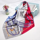 Custom design digital printed satin shawl hijab plain scarf