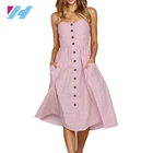 High Quality Women Fashionable Women Solid Empire Dress