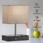 One-Stop Service Lamp Usb Lamp Modern Table Lamp With USB Port Fully Dimmable Touch Control Bedside Lamp