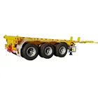 China 3 Axle Gooseneck 40ft Container Chassis Frame Semi Trailer for Sale