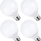 Ziisee Round Bathroom Makeup Light Bulb, 60W Daylight White 5000K LED Bulbs