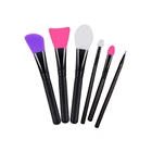 Custom Soft Mask Moisturizers Applicator Makeup Tools Cosmetic Brush Travel Set Silicone Facial Mask Brushes for Mud