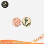 Combined Button Classic Flat Cloth Silver Metal Shank Buttons for Blazers