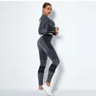 Black Women New Blue Black Pink Sexy Woman Women Sports Fitness Seamless Yoga Set Wear Pants For Ladies Logo Custom