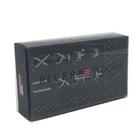 Custom wholesale cardboard deluxe matte black paper boxes bow tie packaging gift box