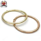 Wholesale Custom Golden Zinc Alloy 50mm Diameter Seal Metal O Ring for Handbag Clothes