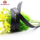 Black waterproof leather finish TPU coated webbing strap