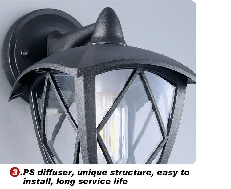 Most Popular Decor Creative Outdoor Wall Lamps For Garden Gallery