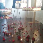 Wedding Wedding Display Stand VONVIK Clear Square 3 Sets Acrylic Display Plinth Stand For Wedding And Birthday Party