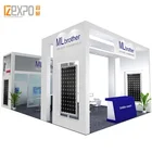 IZEXPO Custom Printed Stand Portable Exhibition Equipment Trade Show portable exhibition booth