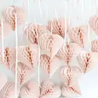Paper Heart honeycomb custom color / hanging party decorations / birthday baby bridal shower / valentines day decoration