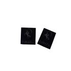 Garment tagless transfer custom logo rubber heat transfer printing label