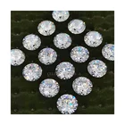 5A Grade Wholesale Machine Cut CZ Stone Loose Round Shape White Cubic Zirconia