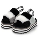 Slippers Slipper Fur Wool Slippers New Hot Sale Wool Slippers Women Fur Heel Slipper Ladies Winter Slippers