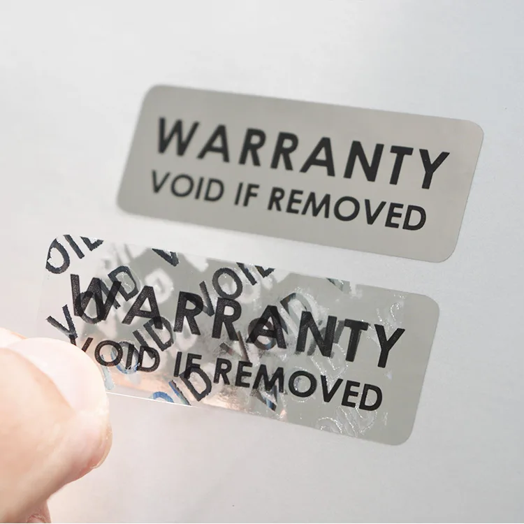 Packaging Label Sticker Void Custom Security Void Seal Sticker Tamper