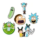 Wholesale Stock Rick And Morty Santa Christmas Enamel Festival Hat Lapel Pin