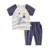 summer suit wholesale kids boutique clothing wear infant boys sport set baby clothes set cotton