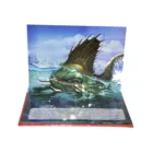 CMYK color Animal world 3D pop up book 3d post cards printing with top quality custom