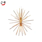 CNC Machining Metal Crafts With CNC Laser cutting metal work art in gold plating surface treatment all kinds of shape