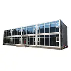 Newest modern living container house mobile container hotel 2 room,container villa